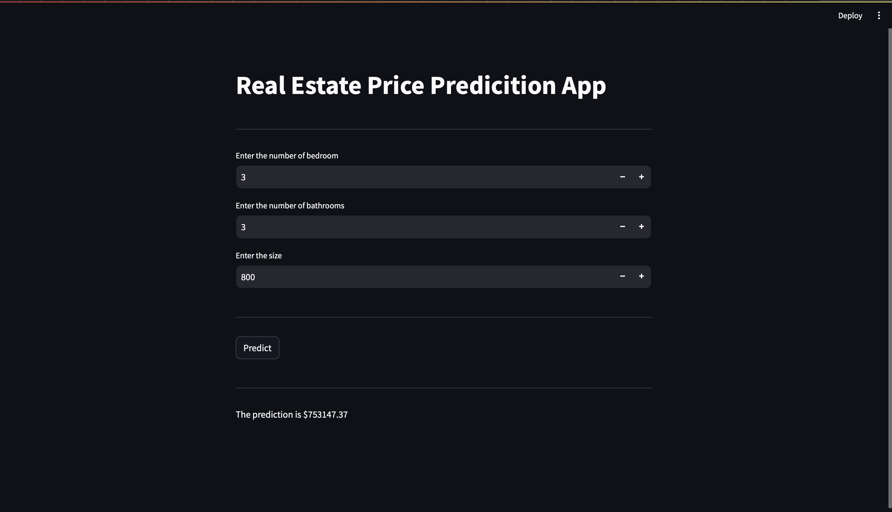 House Cost Predictor